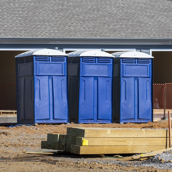 how can i report damages or issues with the portable restrooms during my rental period in Sutherland Virginia